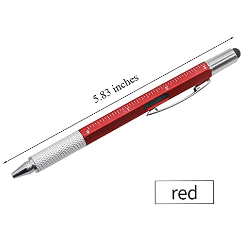 EastyGold Screwdriver Pen Multitool Pen Touch Screen Stylus Ballpoint Tech Tool Pen Gadgets Ruler Level Metal Hexagon Pen for Men Office Outdoor Supplies 3 Pack - Image 4