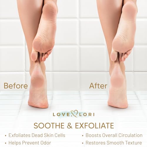 Love, Lori Foot, Back Scrubber for Shower – Premium Silicone Shower Foot Scrubber Mat – Bathroom Accessories Apartment Essentials (Blue) - Image 4