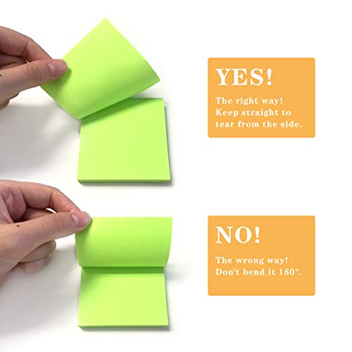 8 Pads Pop Up Sticky Notes 3x3 Refills Bright Colors Self-Stick Notes Pads Super Adhesive Sticky Notes Great Value Pack - Image 4