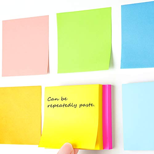 8 Pads Pop Up Sticky Notes 3x3 Refills Bright Colors Self-Stick Notes Pads Super Adhesive Sticky Notes Great Value Pack - Image 5