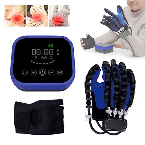 YEUNTANH Rehabilitation Robot Gloves for Stroke Hemiplegia Patients,Finger and Hand Recovery Trainer Equipment,Hand Exerciser Aids,Rehab Robotic Glove (Right Hand-L)
