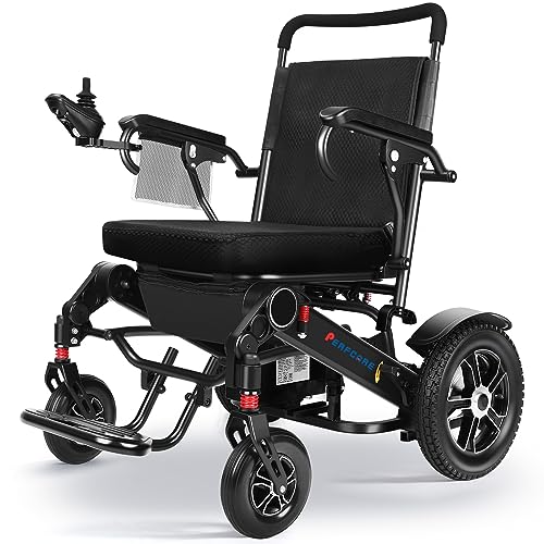Electric Wheelchairs for Adults,2in1 Detachable Electric Wheelchairs for Senior,3s Foldable Lightweight Power Wheelchair Motorized Wheelchair with 18" Wide cushion,500W Motor,Portable Airline Approved